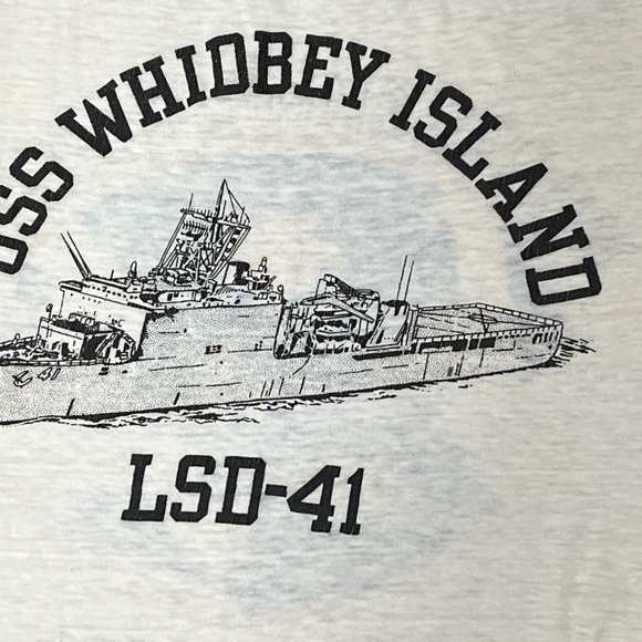 VTG Northern Wedding Cruise 1986 Military Single Stitch 80s Crewneck Tshirt - Picture 4 of 7